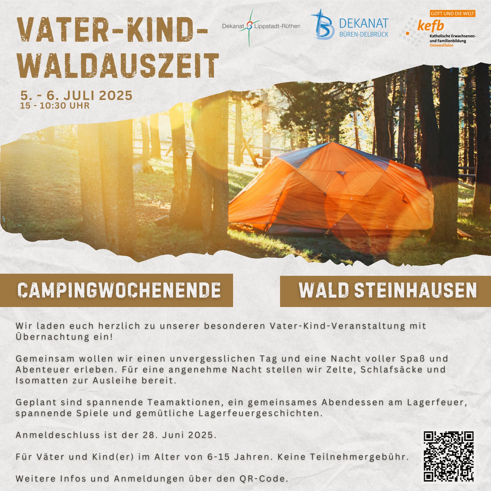 Vater-Kind-Waldauszeit Camping